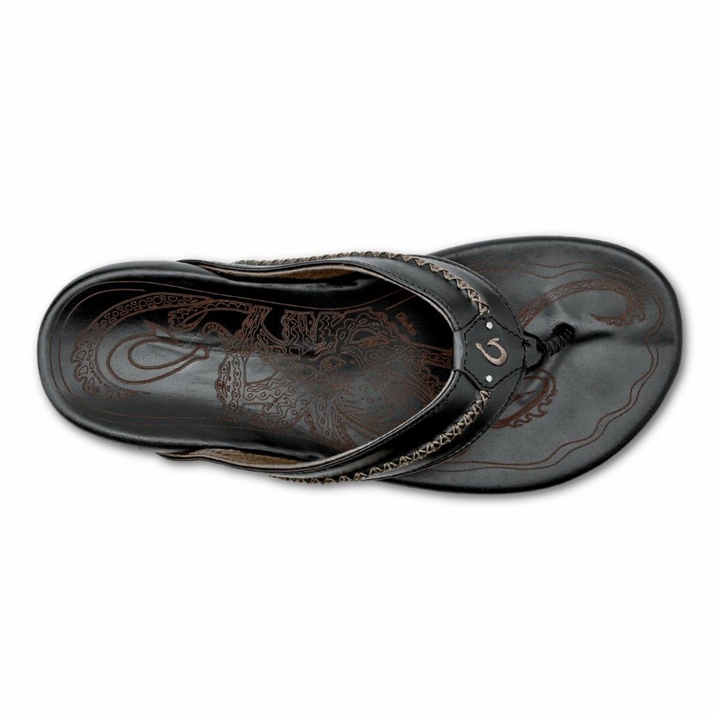 Sandalias Olukai Mea Ola - Chanclas Hombre Negros 20235-048